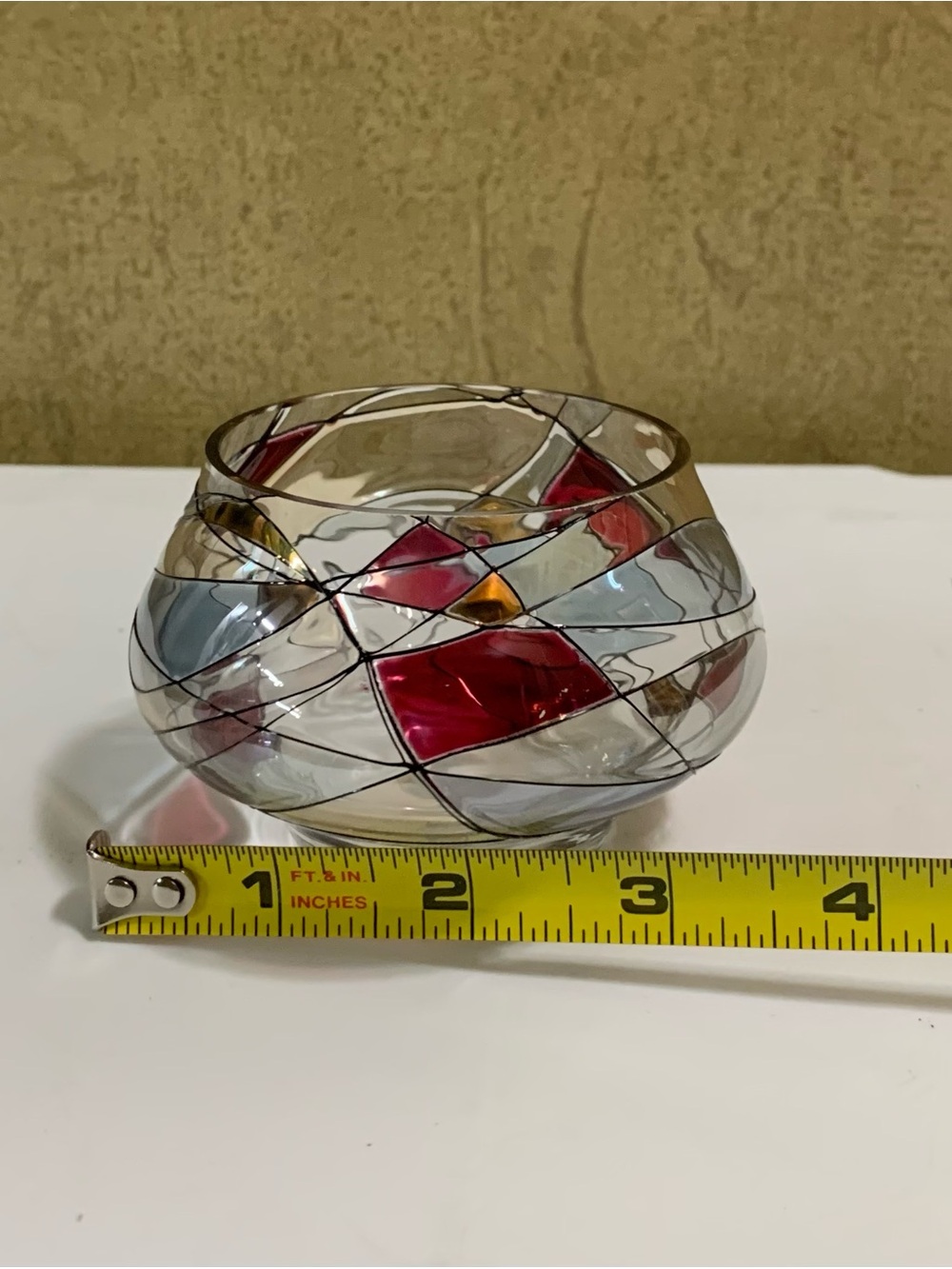 PARTYLITE Tiffany Tealight mosaic Candle Holder P0281 NEW in Box - Picture 5 of 9